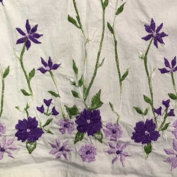 Love Potion Strapless Embroidered Cream Fit Dress Size L - Picture 5 of 12